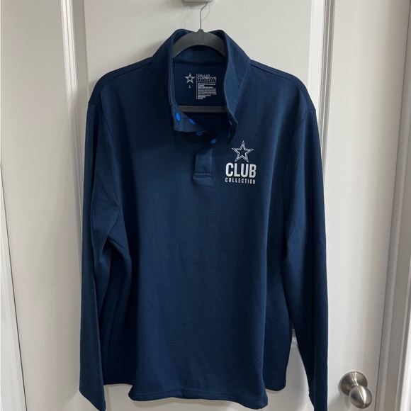 NFL Other - Dallas Cowboys NFL Club Collection Pullover High Collar Snap Button Size L